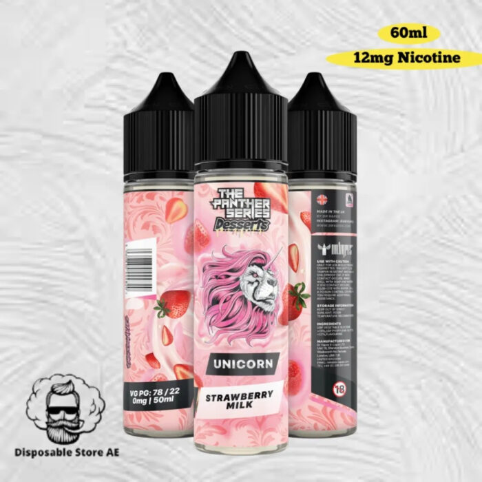 Dr Vapes 12mg Vape Liquid 60ml In Dubai Unicorn Strawberry Milk