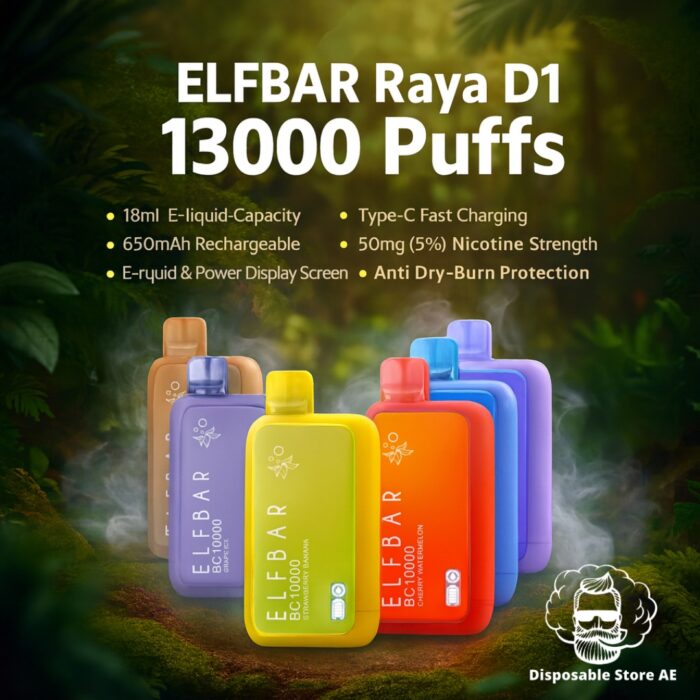 ELFBAR Raya D1 13000 Puffs 50mg Nicotine