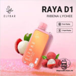 ELFBAR Raya D1 13000 Puffs 50mg Nicotine Ribena Lychee