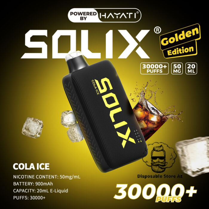 Hayati Solix 30000 Puffs 50MG Nicotine Disposable Vape Cola Ice
