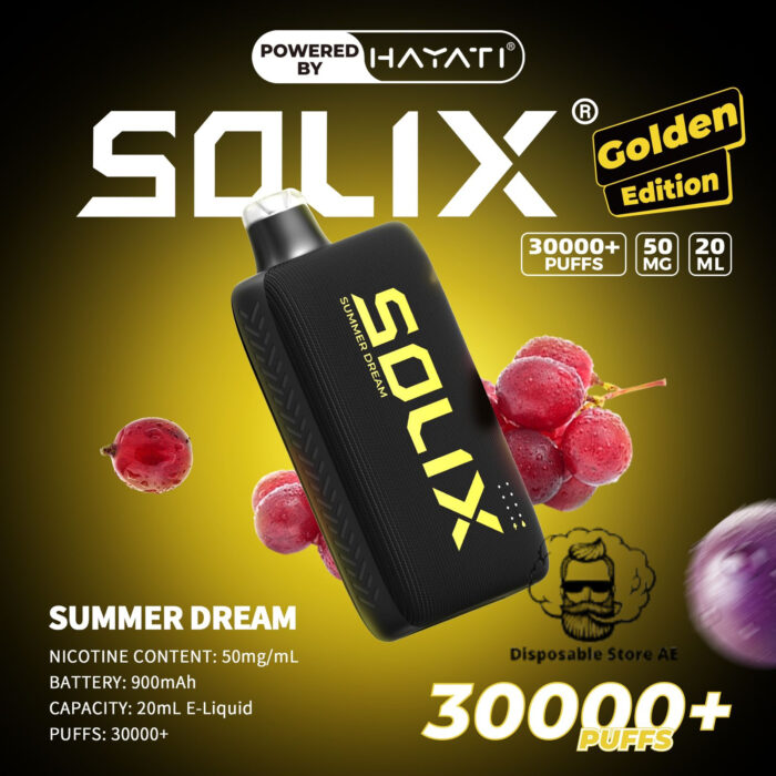 Hayati Solix 30000 Puffs 50MG Nicotine Disposable Vape Summer Dream