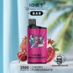 IGET Bar 3500 Puffs 50MG Nicotine Disposable Vape Cherry Pomegranate