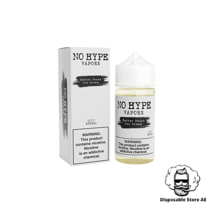 No Hype Vapors Saltnic 30ml E-Liquid Butter Pecan Ice Cream