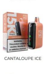 Podsalt 15000 Puffs 2% Nicotine Disposable Cantaloupe Ice