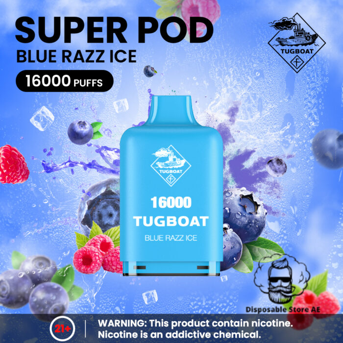 Tugboat - Blueberry Raspberry Ice - 16000 Puffs - 5_