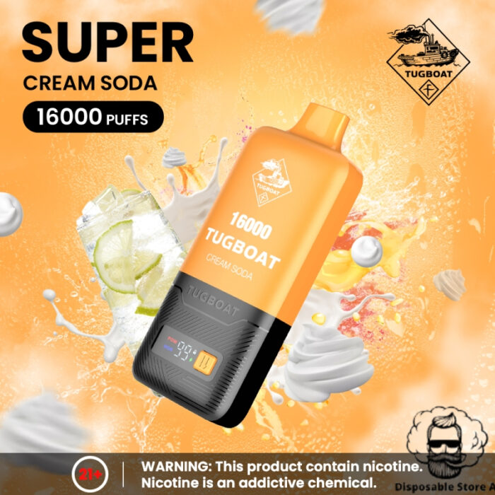 Tugboat - Cream Soda - 16000 Puffs - 5_