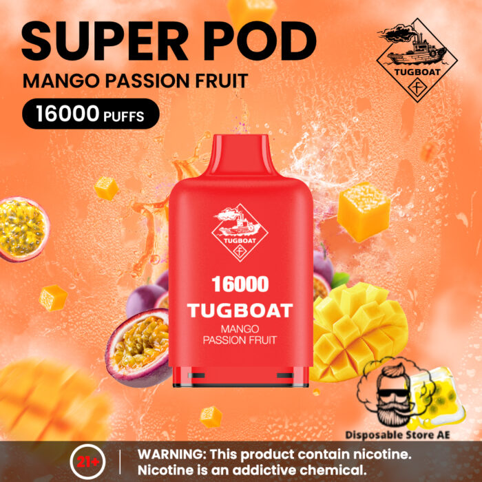 Tugboat - Mango Passionfruit - 16000 Puffs - 5_