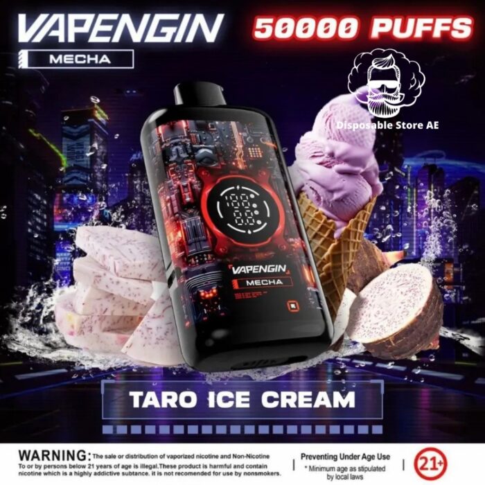 Vapengin Mecha 30mg Nicotine 50000 Puffs Disposable Taro Ice Cream