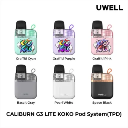 Uwell Caliburn G3 Lite Koko 25W colors