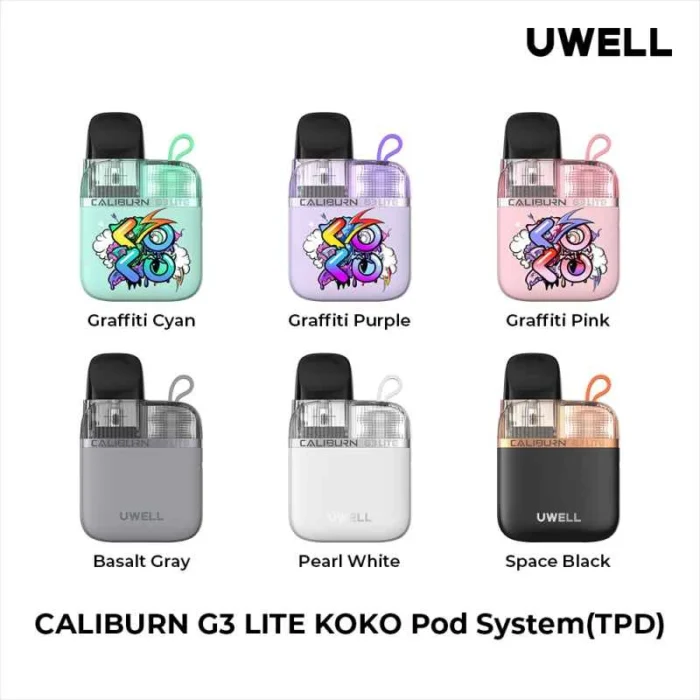 Uwell Caliburn G3 Lite Koko 25W colors